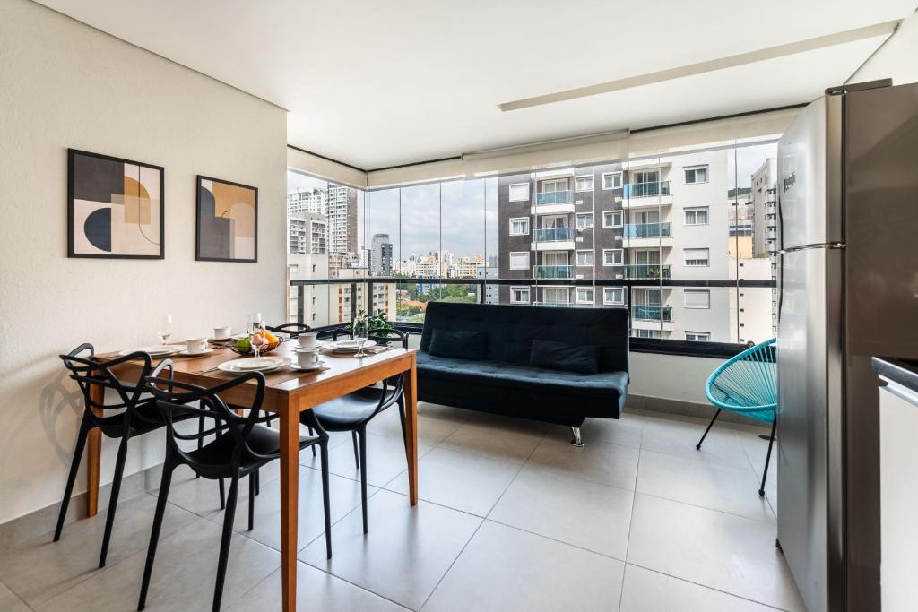 BHaus Vila Olimpia VN Casa do Ator | Grand Apartment com Ampla Varanda | 12o andar | Vaga de Garagem | Academia | Lavanderia pay per use | Minimercado | Recepção 24h | Coworking | Piscina | cs7 1