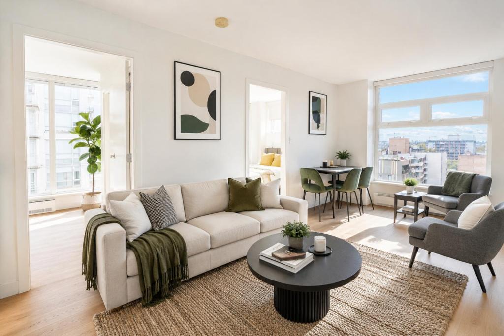 Bright 3BR with City Views Central Vancouver 1