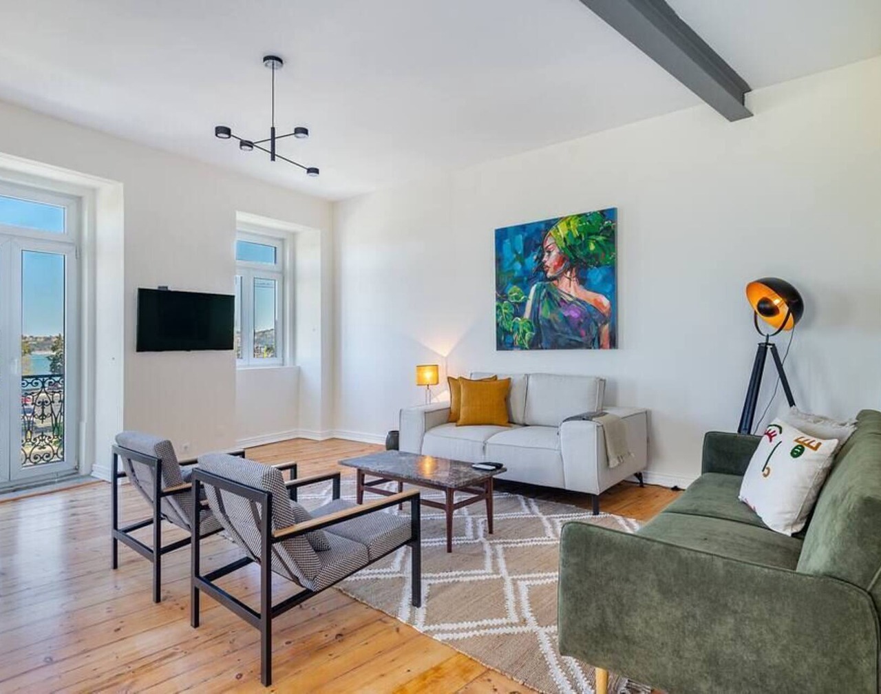 Charming Lisbon Escape with River Views 1