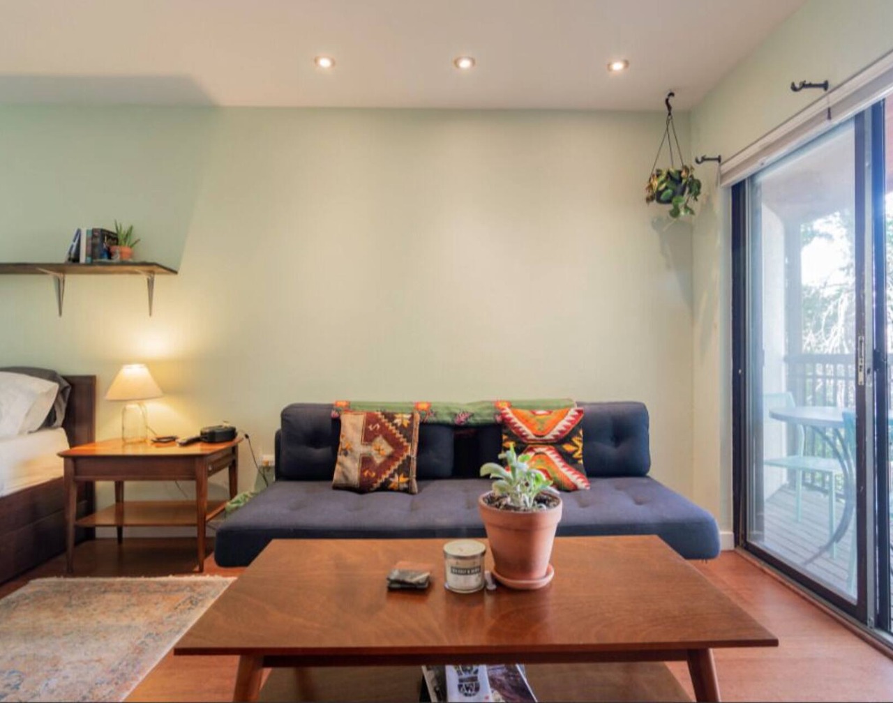 Cozy, modern Pearl St. condo. Ideal location! 1