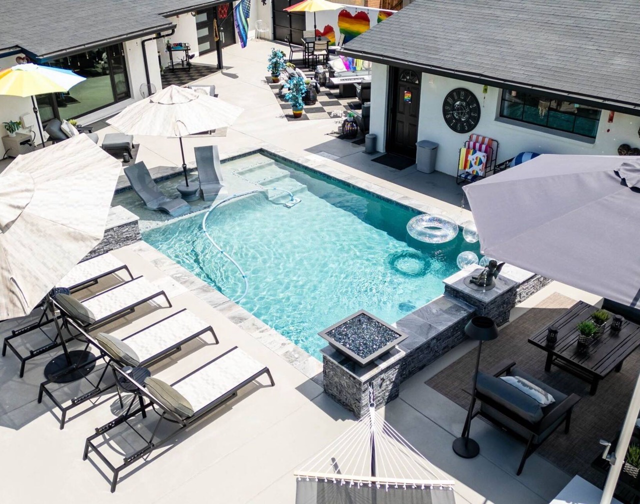 Gay owned fully renovated casita relaxation. Private and clothing optional. 1