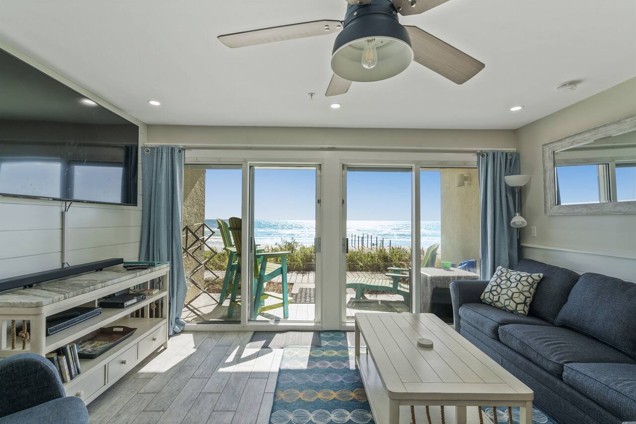 Ground Floor Gulf Front Oasis On Crystal Beach 1