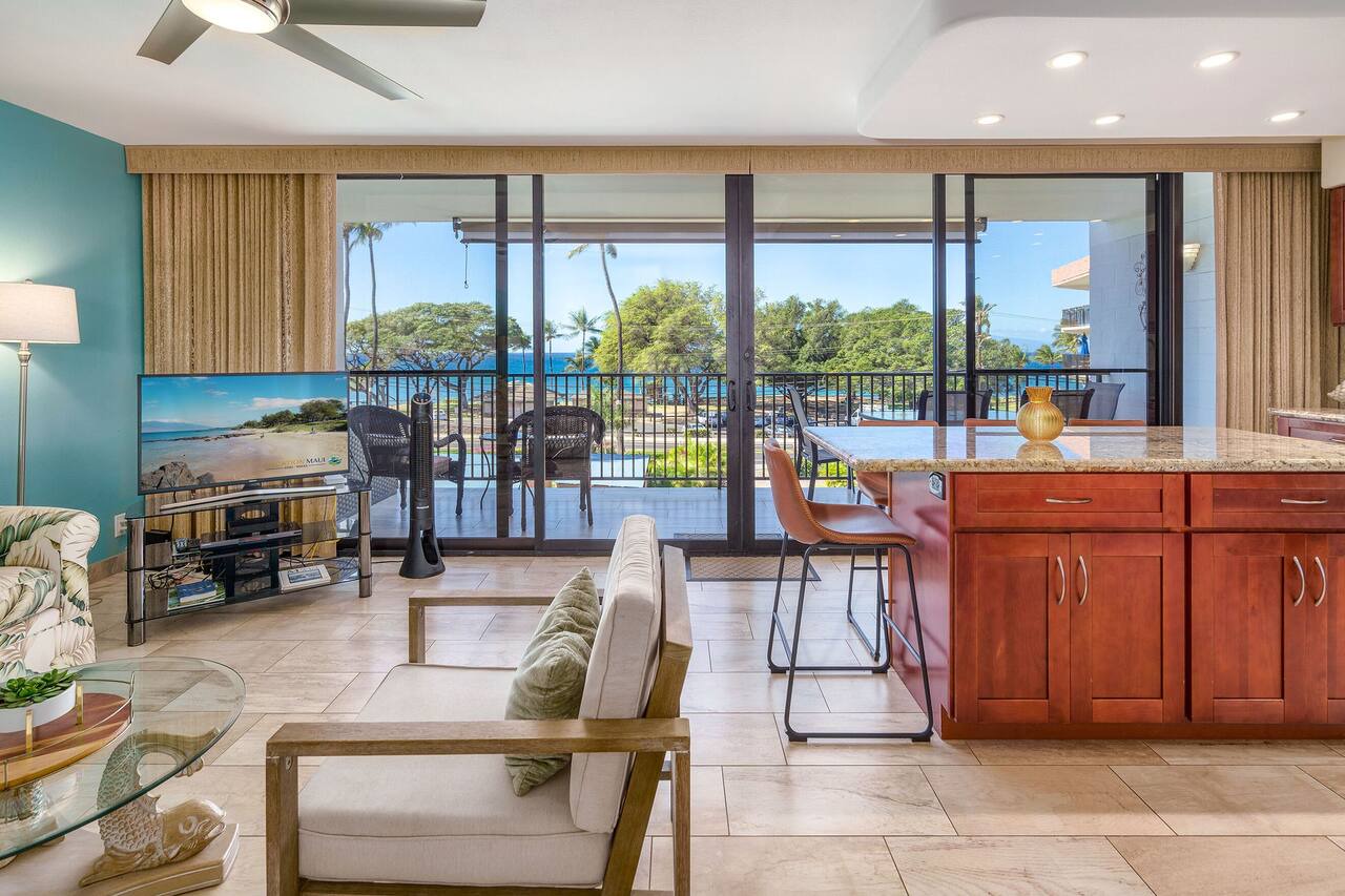 Maui Parkshore 307 - Stunning Ocean View 2bd/2ba Overlooking Kamaole III Beach 1