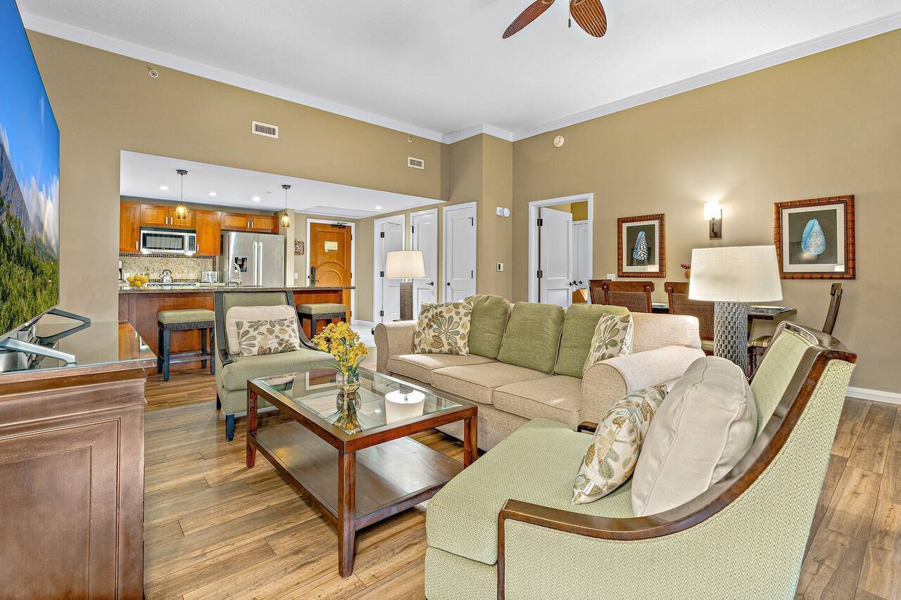 Maui Resort Rentals: Honua Kai Hokulani 112 – Super Quiet and Private Ground Floor 2BR, Easy Access to Pools, Beach, and BBQs, Large Lawn Area! 1