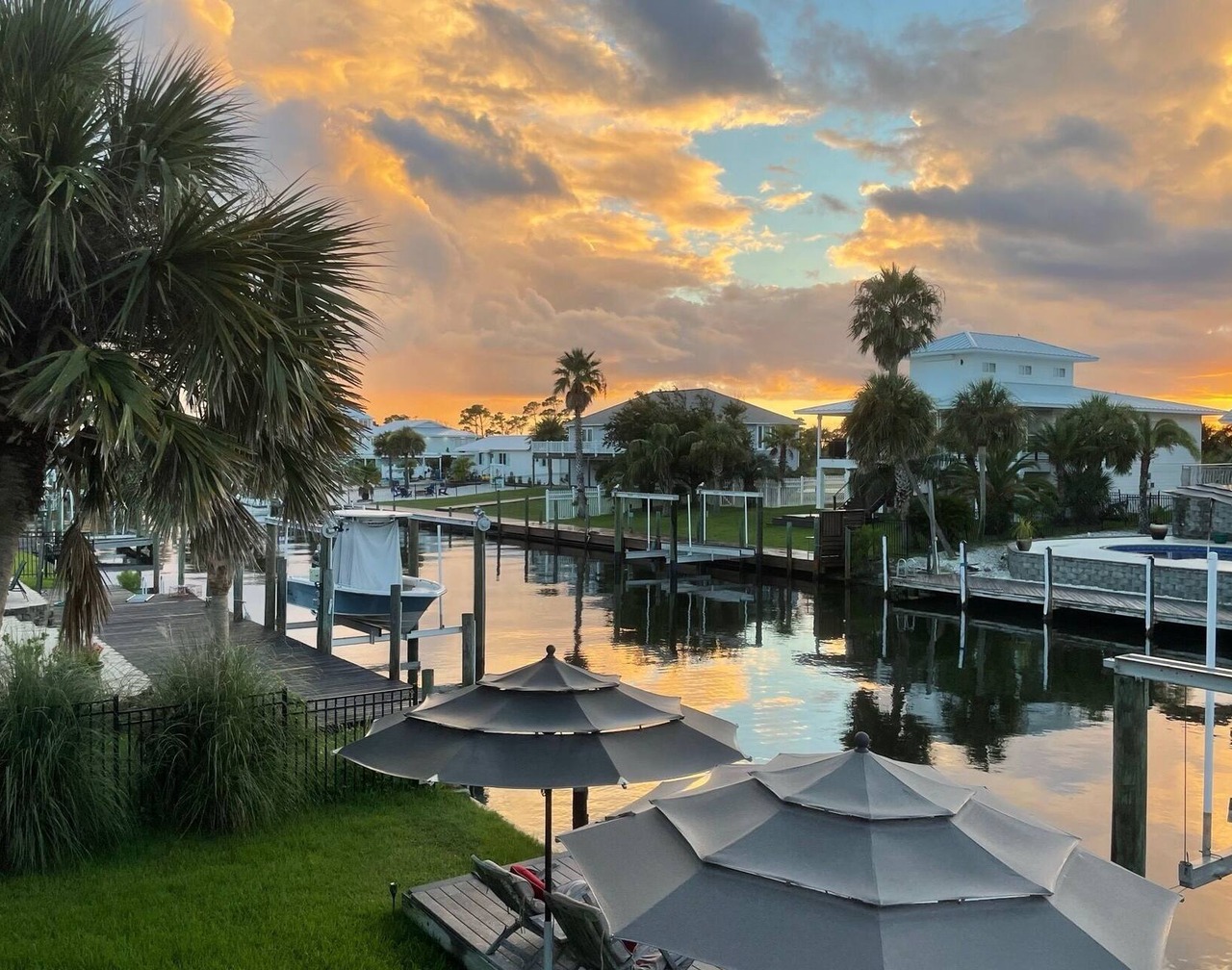 Perdido Key Waterfront Home with dock on canal, Gulf right across the street 1