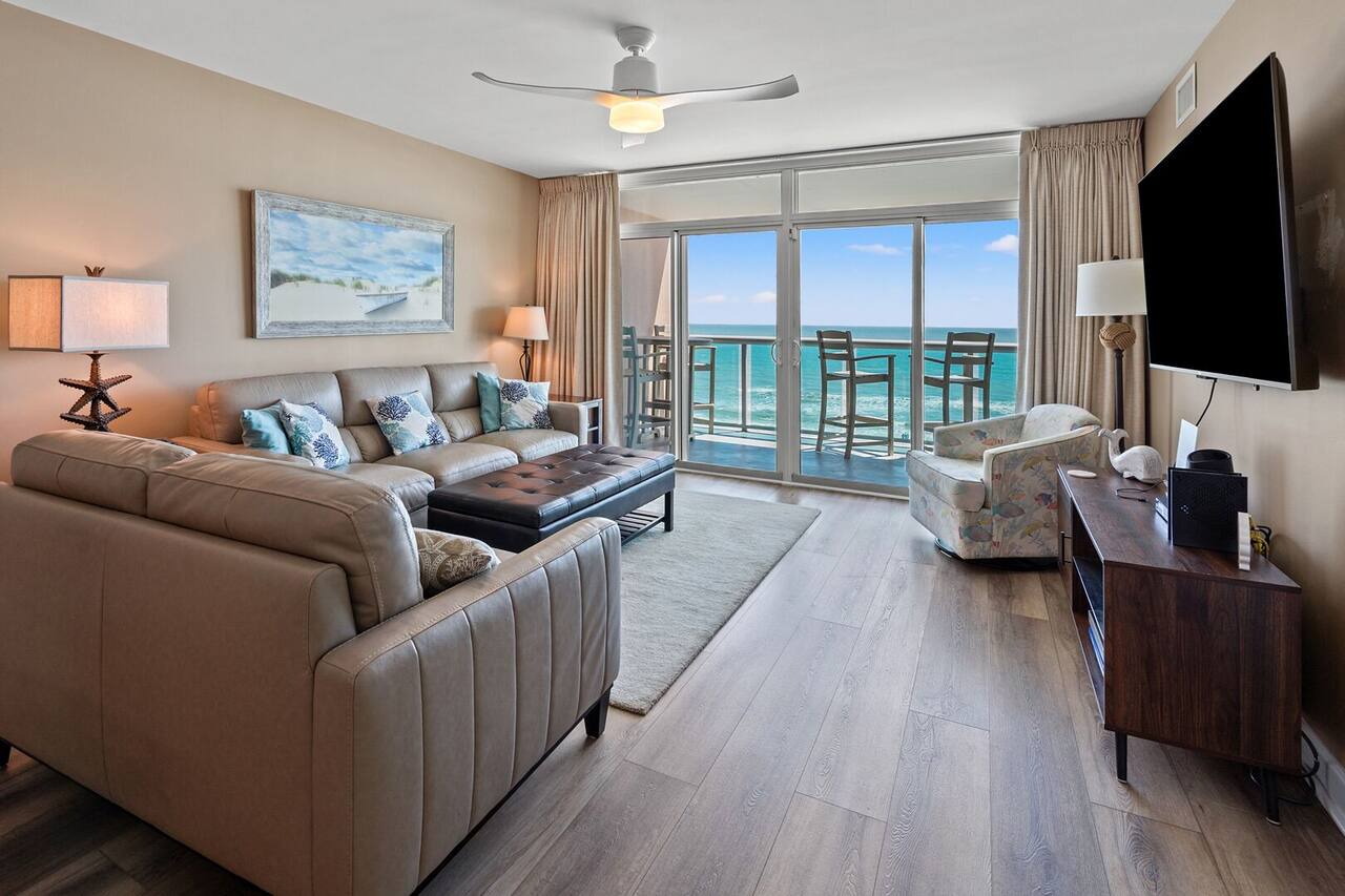 Spacious and stylish condo is perfect for a beach getaway full of adventure, relaxation, and fun. 1