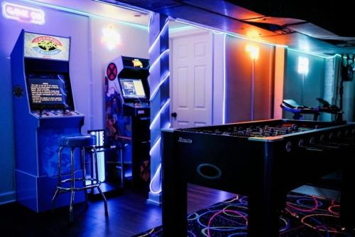 Theater Game Room Gym Firepit 4BR Home 1