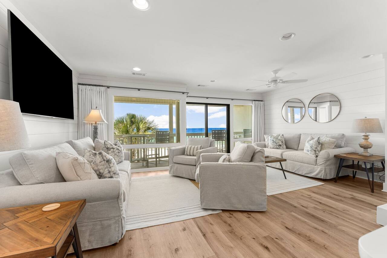 Updated Latitude 29 #34 Beachfront w/Heated Pool, Hot Tub, Grills, Free Golf! 1