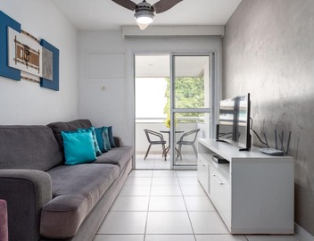 3 QUARTOS a 300 RioCentro - Condominio com PISCINA, ESTACIONAMENTO e Portaria 24h - Wi-Fi ilimitado e Cozinha Completa - Apartamento indicado para Grupos, Hóspedes a Trabalho e Crianças 2