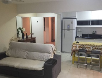 Apartment with gourmet balcony, 150m from the beach, 3 bedrooms with air conditioning, swimming pool and barbecue. 4
