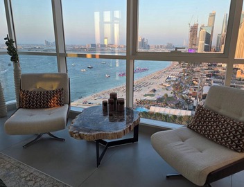 Beachfront, 250° view, private beach, high floor 3