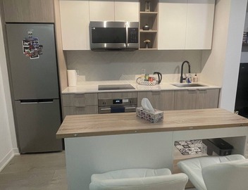 Bright and comfortable one bedroom plus den condo 2