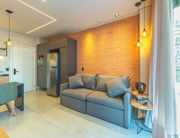 Charming 1-bedroom apartment in superb Vila Olímpia São Paulo with AC, WiFi 3