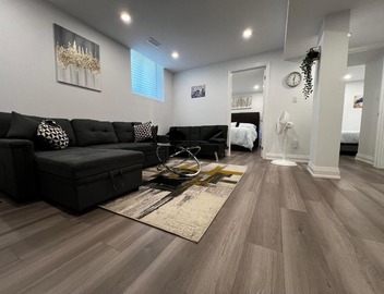 Cozy 2 Bedrooms Modern Basement Suite with Private entrance, Kitchen and parking 3