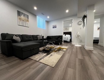 Cozy 2 Bedrooms Modern Basement Suite with Private entrance, Kitchen and parking 2