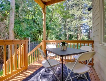 Deck w/Forest View! Modern PNW Getaway By Boeing 2