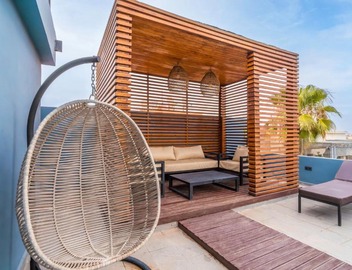 Design Art Gallery Apartment Marrakech swimming pool on the Roof 5