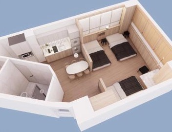 Dongdaemun INN SOON premium city view 2 bathrooms 3 beds 2