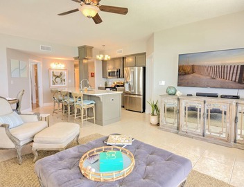 GULF FRONT @ CELADON BEACH ~ Reserved Parking~Huge Balcony~Free Beach Service! 3 BR/3BA 3