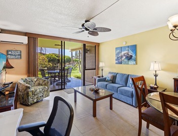 Kamaole Sands 10-113: Ocean View, Ground Level, Renovated, Large Lanai, Split-AC 2
