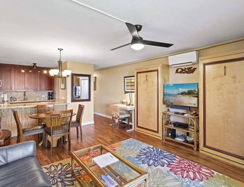 Kamaole Sands 10-307, Ocean View, Large Lanai, Twin Murphy Beds, Split-AC, Wi-Fi 5