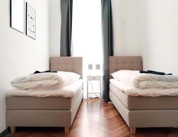KATZ by ROCKCHAIR Apartments l SUPERHOST Status l 3 Bedrooms Boxspringbeds 2 Bathrooms in City Center - Cozy Family & Business Flair welcomes you! 5
