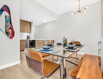 Location! Modern Urban Oasis with Premium King Size Beds and a Home Office 5