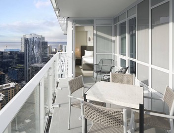 Luxury 2-BR Sky Suite with Stunning Views, Pools, & Top Seattle Amenities 3