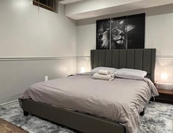 Modern, basement apartment, close to airport 2
