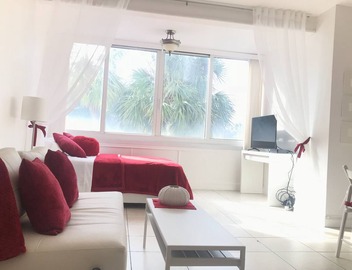 My red and white studio on the beach 2