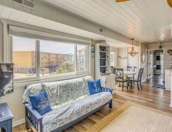 Ocean-view Balcony: Carolina Beach Condo! 2