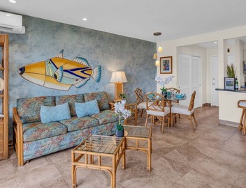 Oceanfront 1bd ground level condo plantation style 3