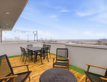 Penthouse River View Condo with Patio and Parking near Downtown 3