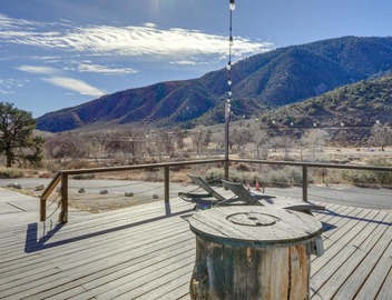 Private Deck & Views: Frazier Mountain Cabin 3