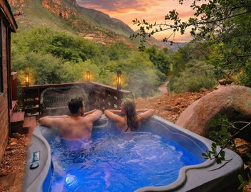Renew Cabin | Hot Tub, Cold Plunge, Red Rock Canyon View, Stargazing Deck, Fire Pit 5