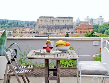 Rome Apartment Rentals Colosseum View - Roof Terrace with 2BR/2BATH Wi-Fi 2