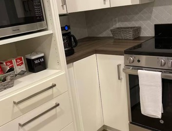 Rustic modern garden level suite 3