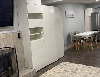 Rustic modern garden level suite 4