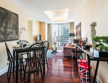 Serviced 2 Bed PANORAMIC SKY VILLAS with View, Pool and BTS 5