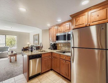 Slope-side Studio Dog Friendly Full Kitchen 3