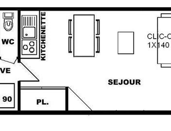 Studio Les Saisies 4 pers proche commerces, exposition sud - FR-1-594-147 3