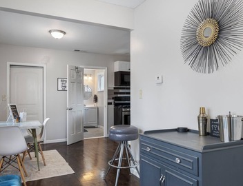 Super Sleek large Tiny house by Westmont Metra large enclosed yard and parking. 2