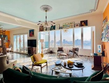 The Magnificent Retro Nile Loft/Zamalek View 5