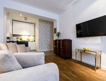 VanGogh by mythings- Spacious, 1BR apartment, air conditioned, for a family 4