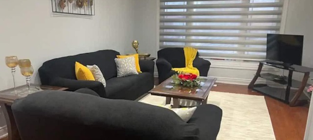 4-6 km, from Toronto Pearson Airport .3 Private Bed Rooms+ Hall Sleep 2 to 8 .