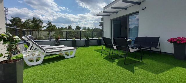 Apartament Leśny Taras z KLIMATYZACJĄ & Garaż podziemny w cenie-728-828-835- Targi Kielce