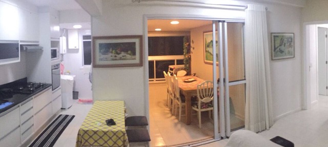 Apartment with gourmet balcony, 150m from the beach, 3 bedrooms with air conditioning, swimming pool and barbecue.