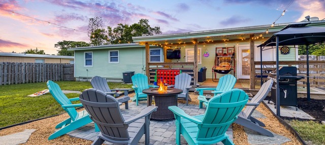 Arcade Game Room · Firepit Patio · Kids Bunkroom