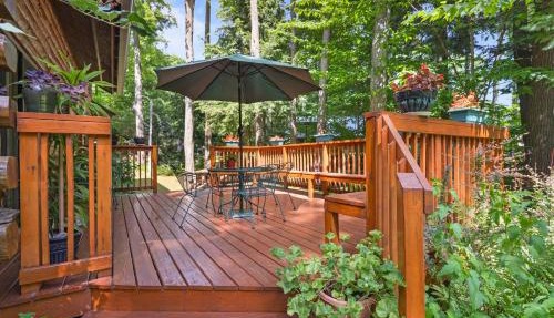 Beautiful Log Cabin Wooded Lake Access Interlochen Arts Academy