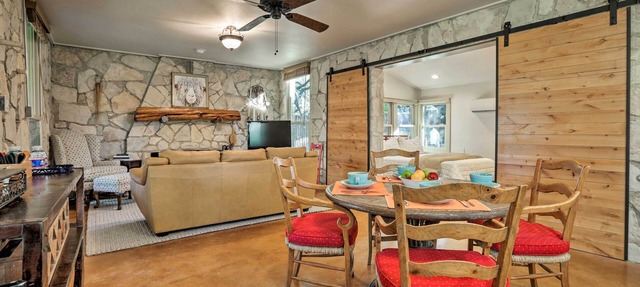 Blanco Riverfront Historic Home, 3 Mi to Downtown!